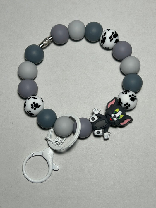 Tommy Cat Wristlet Keychain